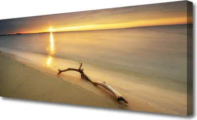 Produktbild von Tulup Leinwand-Bilder 125x50 Wandbild Canvas Kunstdruck Meer Strand Landschaft