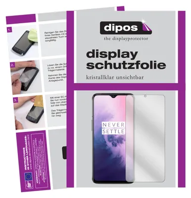 Produktbild von 2x Schutzfolie für OnePlus 7 klar Displayschutzfolie Folie Display Schutz dipos