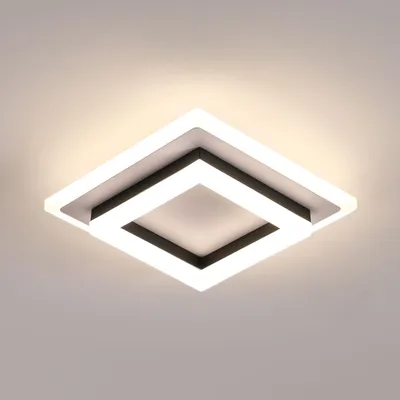 Obrázek produktu pro LED stropní svítidlo Comely, 24W, 2700 lumenů, čtvercové, černé, 4500K – černá a bílá barva, 4500K