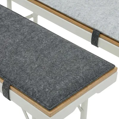 Produktbild von Bierbankauflage Filz S 2er Set Grau 170x23x1cm