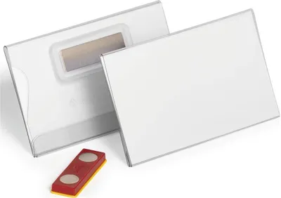 Obrázok produktu pre Durable 824319 - Držiak na menovku - Na šírku - Plast - Transparentný - 75 mm - 4 cm