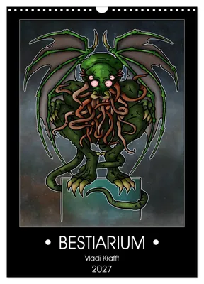 Produktbild von Bestiarium Vladi Krafft (Wandkalender 2027 DIN A3 hoch), CALVENDO Monatskalender