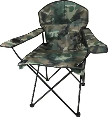 Produktbild von Aga Angelstuhl Campingstuhl mit Armlehnen und Getränkehalter MR2002 Tarnfarbe
