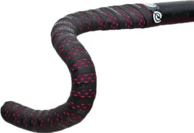 Productafbeelding van Bikeribbon BR8544 - Lint voor tailleband, model "Drops", zwart/rood