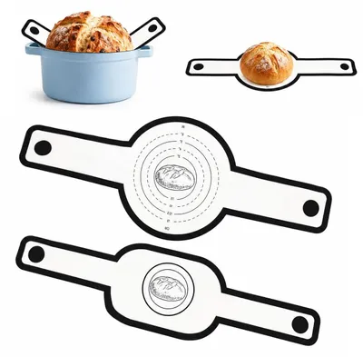 Backmatte für Brot, 2 Stück, Silikon, 56x21 cm + 58,4x15,8 cm
