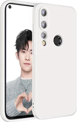 Produktbild von Huawei Nova 4 Hülle, LaimTop Slim Liquid Silikon Gel Gummi Schutzhülle für Huawei Nova 4 Weiß