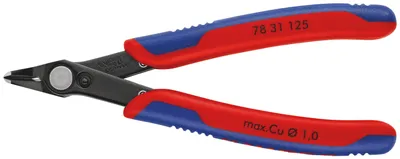Produktbild von Knipex 78 31 125, Diagonale Zange, 1,25 cm, 9 mm, 7,5 mm, 0,2 mm, 60 HRC
