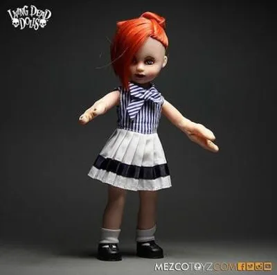 Imagen del producto de MEZCO LIVING DEAD DOLLS, Serie 30, Figura de acción de Lydia, la chica cangrejo, de terror, nueva. Mezco