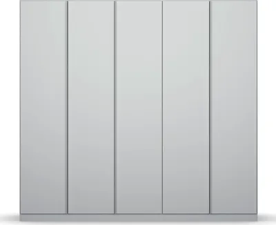 Produktbild von Kleiderschrank Drehtürenschrank Monostar | 5-türig | seidengrau 226 x 210 x 54