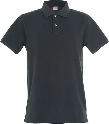 Produktbild von Premium Stretch Polohemd für Herren und Damen, vorgeschrumpft, mit Perlmuttknöpfen
