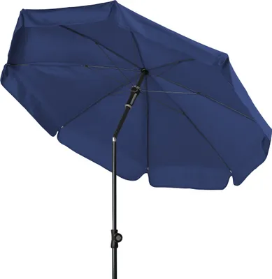 Produktbild von Doppler Sunline Manual ø 150 cm rund Sonnenschirm in 12 Farben Mittelmastschirm Balkonschirm 810 Dunkelblau
