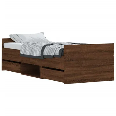Immagine prodotto di Giroletto con Testiera e Pediera Rovere Marrone 75x190 cm