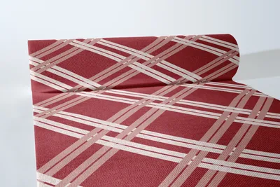 Produktbild von Airlaid Tischläufer Fabio in Bordeaux, 40 cm x 24 m , 1 Stück - Mank - Ornamente