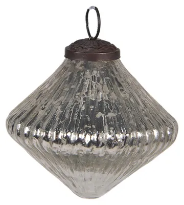 Immagine prodotto di Guaina natalizia Clayre & Eef Ø 9 cm in vetro color argento