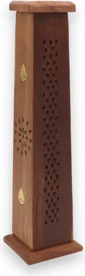 Produktbild von LAVISA Räucherturm für Räucherstäbchen und Räucherkegel. Ein Halter aus echtem Holz. Platzsparend und praktisch.