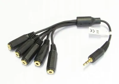 Produktbild von Vitalco AM JR195 Adapter 3,5mm Klinke 1 auf 5 Buchsen 0,1m