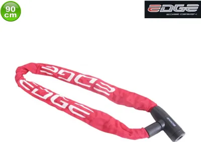 Produktbild von Edge Kettenschloss Granito Fahrradschloss Ø 6 mm x 90 cm Rot