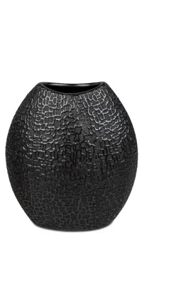 Produktbild von Formano Blumenvase Dekovase Vase aus Keramik 21x7cm in schwarz-matt