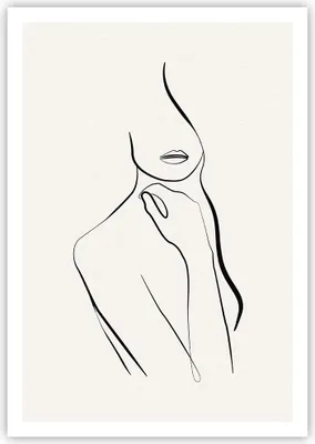 Produktbild von Poster - Poster ohne Rahmen - Frau Skizze Zeichnung - 70x100 cm - Wand Bild - Wanddeko - Wandbilder - Kunstposter - Wandposter - Bilder - Kunstdruck - Wanddekoration - Wandbild - P2XPA70x100-5045