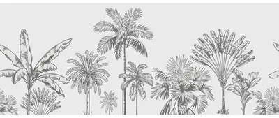 Produktbild von Sichtschutzfolie – Palmen – Selbstklebende Fensterfolie für Fenster und Duschtüren – 40 x 100 cm