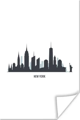 Produktbild von MuchoWow® Poster New York - USA - Skyline 120x180 cm - Kunstposter