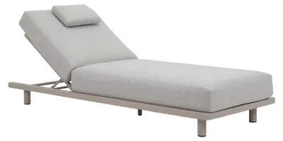 Produktbild von Sonnenliege Ostuni | Off Sand & Champagner | Aluminium und Textilene | 2er Set