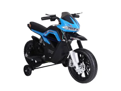 Produktbild von HOMCOM Kindermotorrad Kinder-Elektromotorrad 3-6 Jahren Elektrofahrzeuge Blau