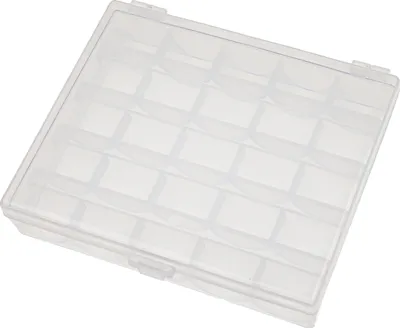 Produktbild von vhbw Aufbewahrungs-Box kompatibel mit Brother CE5000, CE5500, CE5000PRW, CE1100PRW, CE4000, BX2925PRW, CE7070PRW, CE5500PRW Nähmaschinen-Spulen - Leer