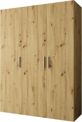 Immagine prodotto di Armadio grande - Mobiletto contenitore per la camera da letto - Per riporre i vestiti - Con asta appendiabiti - Larghezza 150 cm - Aspetto legno di quercia
