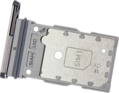 Produktbild von Simkartenhalter passend für Samsung Galaxy S23 Ultra (SM-S918B/DS), Dual-Nano-SIM Slot, Original, Graphit Rot