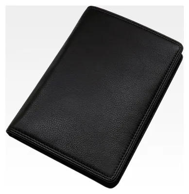 Produktbild von Leder Geldbörse mit vielen Fächern und RFID & NFC Schutz in Schwarz