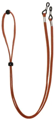 Produktbild von Brillenkette Brillenband - Typ 2 Brillenband für Brille/Sonnenbrille - Elastischer Polyester - Halskette - Uni - 70 cm - Dunkelbraun