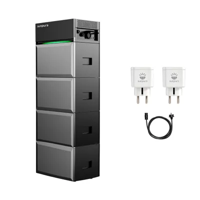 Produktbild von Balkonkraftwerk Speicher, Sunpura S2400 All-in-One Speichersystem Energiespeichersystem 2,4 kWh mit B2400 Erweiterungsakku*3 & 2x Smarter Plug