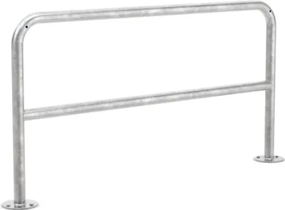 Produktbild von Fahrrad Anlehnbügel mit Knierohr 9231 | Stahl zn | Aufdübeln | B1500mm