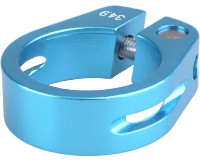 Obrázek produktu pro Hodinová objímka na sedlovku, 25,4/28,6/31,8/34,9 mm, hliník, modrá barva