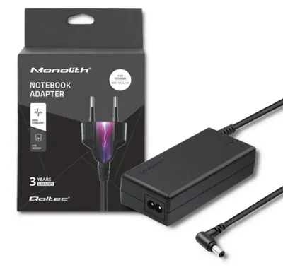 Zdjęcie produktu dla Qoltec 50090.90W, Laptop, Wewnętrzna, 100-240 V, 50/60 Hz, 90 W, 19 V