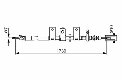 Produktbild von BOSCH Handbremsseil Seilzug Feststellbremse für NISSAN NAVARA (D22) 1 987 482 344
