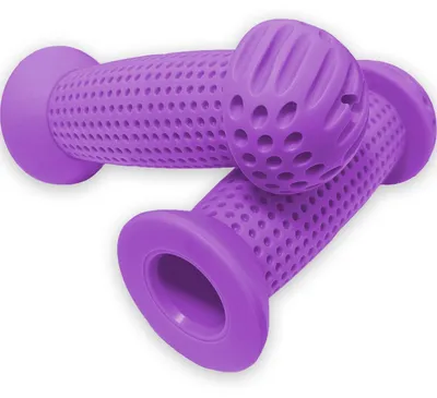 Obrázok produktu pre Rukoväte na riadidlá bicykla, ergonomické, gumové, protišmykové, 1 pár, 100 mm, 22 mm, fialové