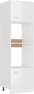 Immagine prodotto di Armadio per microonde Lyon bianco lucido 60x57x207 cm