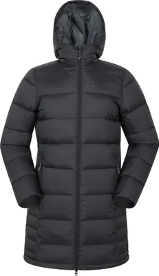 Obrázok produktu pre Mountain Warehouse – dámska péřová bunda „Stratus Extreme“, skladná, dlhá MW4788 (40 DE) (čierna)