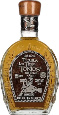 Produktbild von Los Tres Tonos AÑEJO Tequila 100% de Agave 38% Vol. 0,5l
