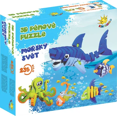 Obrázek produktu pro Kids World 3D pěnové puzzle Mořský svět