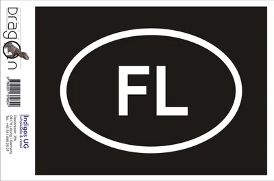 Produktbild von Aufkleber / Autoaufkleber - JDM / Die cut / Auto / OEM - Liechtenstein FL - 160x110mm pink - Heckscheibe / Heckscheibenaufkleber