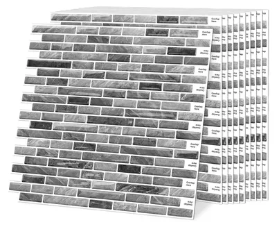 Produktbild von 3D-Selbstklebende Fliesenaufkleber für Badezimmer und Küche, Set mit 10 Stück