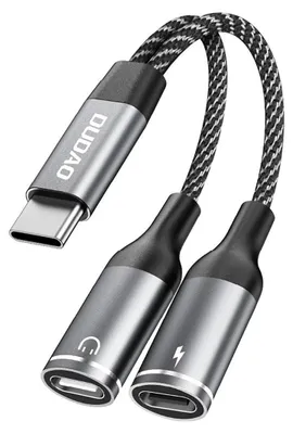 Immagine prodotto di . Adapter Dudao L13C+ 2w1 USB-C - szary