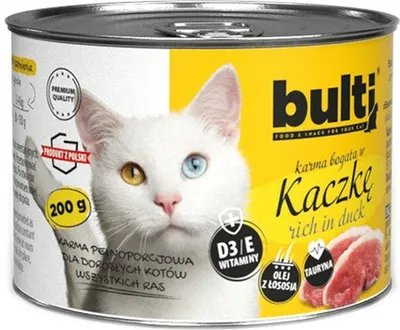 Produktbild von BULTI Luncheon Meat reich an Ente für Katzen 200g