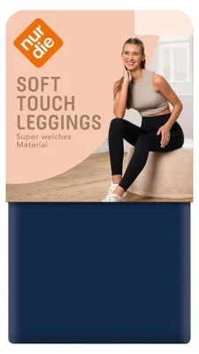 Produktbild von NUR DIE Damen Leggings Soft Touch dunkelblau - Größe 36-38