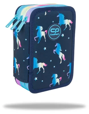 Produktbild von Coolpack Dreifach-Federmäppchen Einhorn-Ausrüstung