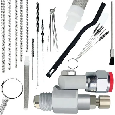 Produktbild von Luftlose Spritzpistole, Reinigungsset, Präzise Durchflusskontrolle, WEISS