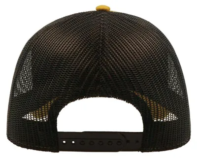 Image de Casquette de camionneur Atlantis Rapper à 5 panneaux LT893 (taille unique) (jaune moutarde/noir)